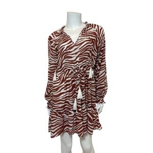 Veronica Beard Danica Cover Up Dress in Rust Size S